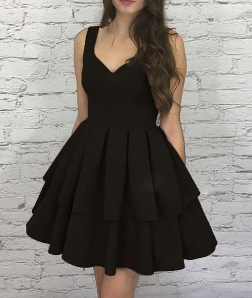 Cute Sweetheart Neck Burgundy Prom Dress, Burgundy Evening Dress, Black Prom Dress